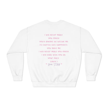 Stray Kids Healing Vibe LoveStayTreasures Design / LOVESTAY Lyrics / Gildan DryBlend® Crewneck Sweatshirt / Kpop