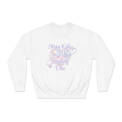 Stray Kids Healing Vibe LoveStayTreasures Design / LOVESTAY Lyrics / Gildan DryBlend® Crewneck Sweatshirt / Kpop