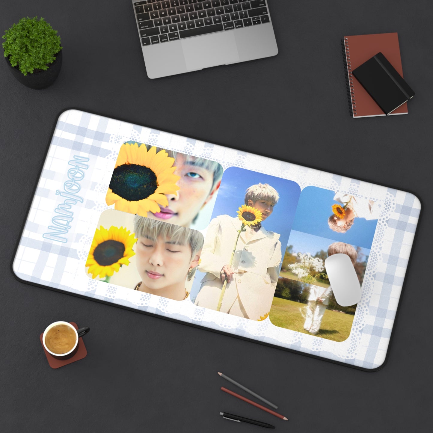 Namjoon RM BTS Large Desk Mat / Kpop Office Decor