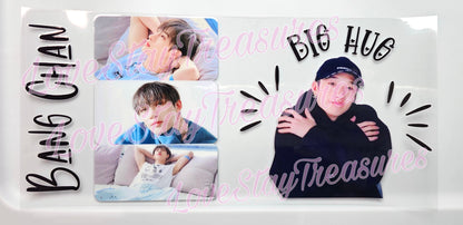 Stray Kids Bangchan “Big Hug” 16 oz Cup Wrap / Tumbler / Snow Globe Decal