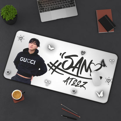 Ateez San Large Desk Mat / Kpop Office Decor