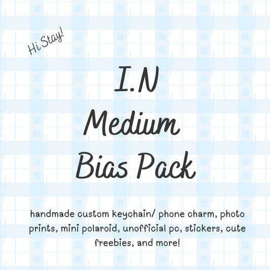 I.N Jeongin MEDIUM/ Stray Kids Bias Pack / Kpop Goodie Bag / Custom Handmade Skz Keychain / Phone Charm/ LoveStayTreasures Handmade