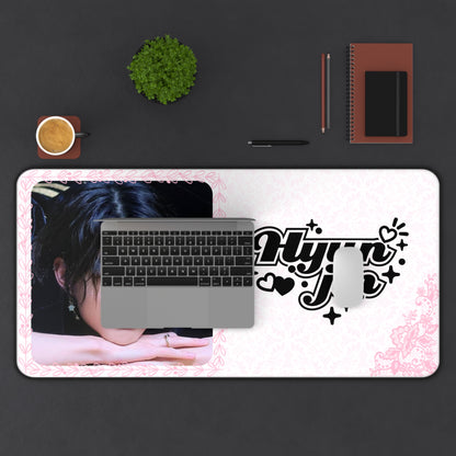 Stray Kids Hyunjin Pink Large Desk Mat / Kpop Office Decor