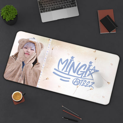 Ateez Mingi Large Desk Mat / Kpop Office Decor