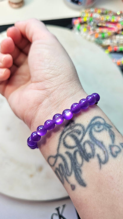 Kpop BTS Army Concert Arirang Tour Handmade Bracelet with Purple Flashy Beads/ Kpop / LoveStayTreasures