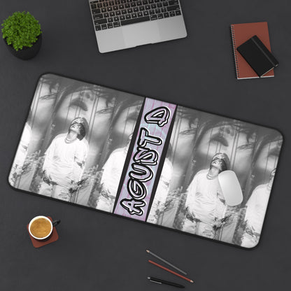 BTS Agust D Yoongi Suga Large Desk Mat / Kpop Office Decor