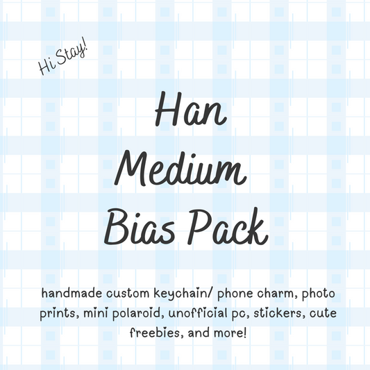 Han MEDIUM/ Stray Kids Bias Pack / Kpop Goodie Bag / Custom Handmade Skz Keychain / Phone Charm/ LoveStayTreasures Handmade