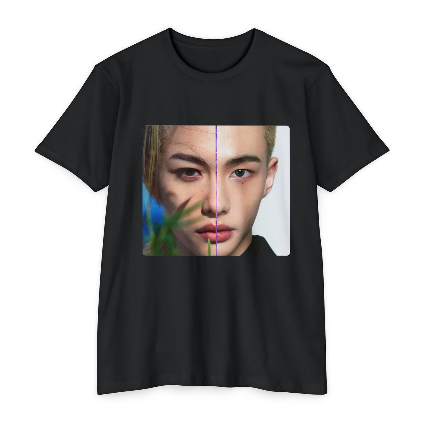 Stray Kids Hyunjin and Felix Lyrics and Face Photo Lightweight T-shirt / Unisex / Kpop