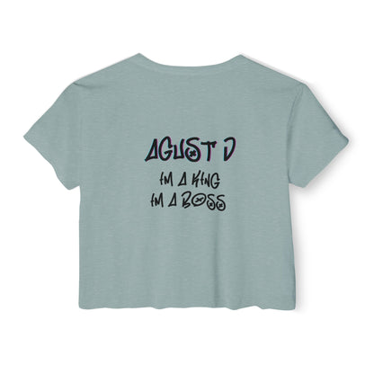 Women's AGUST D Festival Concert Crop Top / Kpop