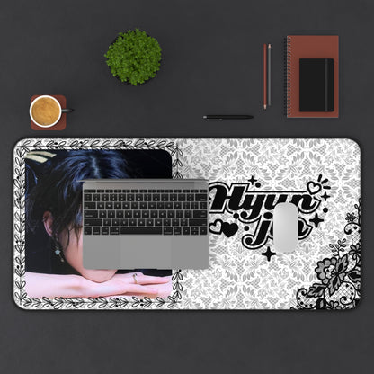 Stray Kids Hyunjin Black Large Desk Mat / Kpop Office Decor