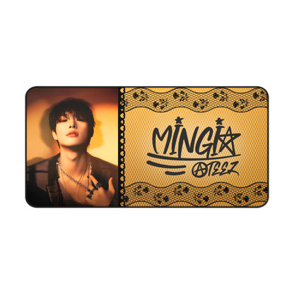 Ateez Mingi Large Desk Mat / Kpop Office Decor