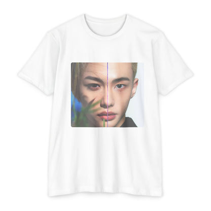 Stray Kids Hyunjin and Felix Lyrics and Face Photo Lightweight T-shirt / Unisex / Kpop