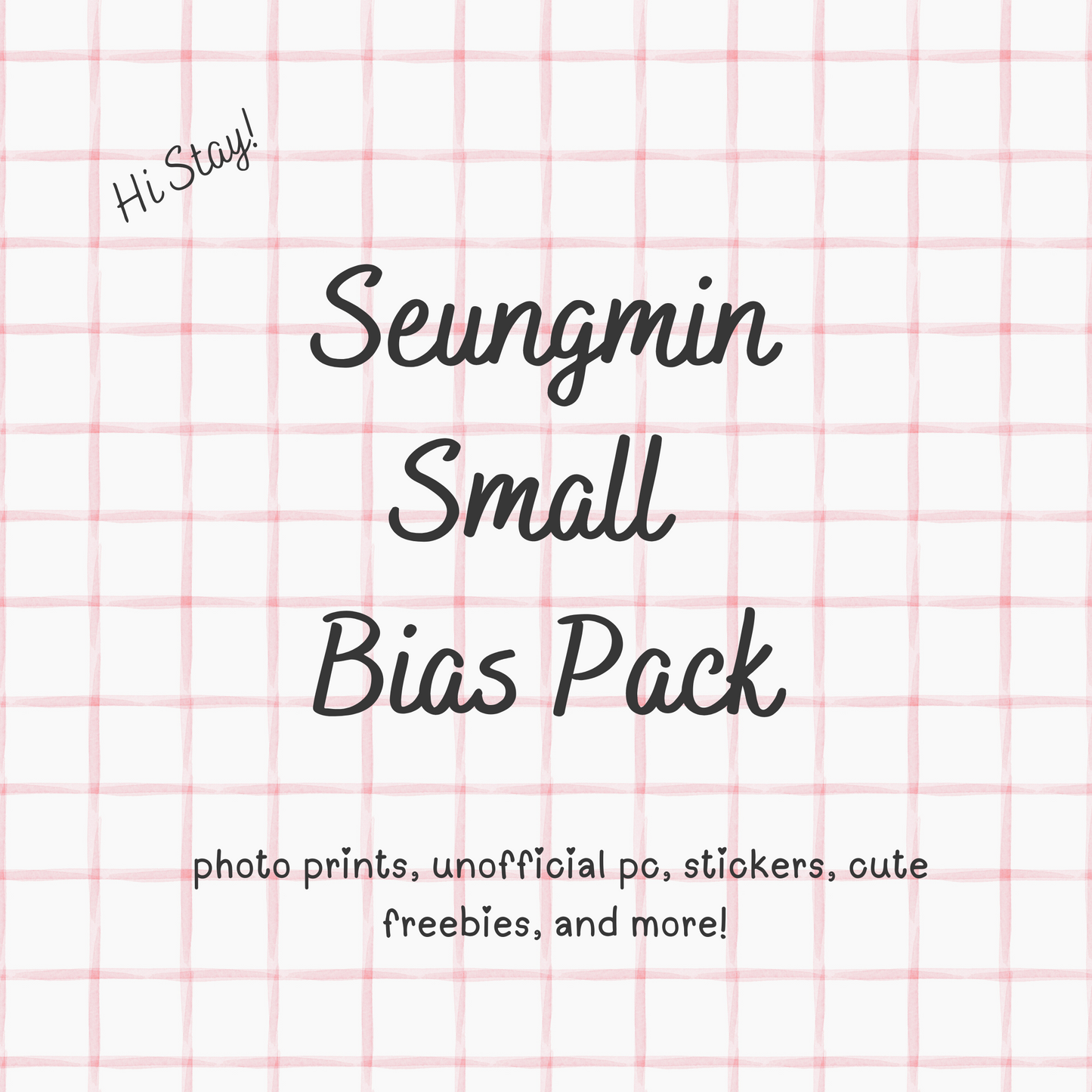 Seungmin SMALL / Stray Kids Bias Pack / Kpop Goodie Bag / Custom Handmade Skz Keychain / Phone Charm/ LoveStayTreasures Handmade