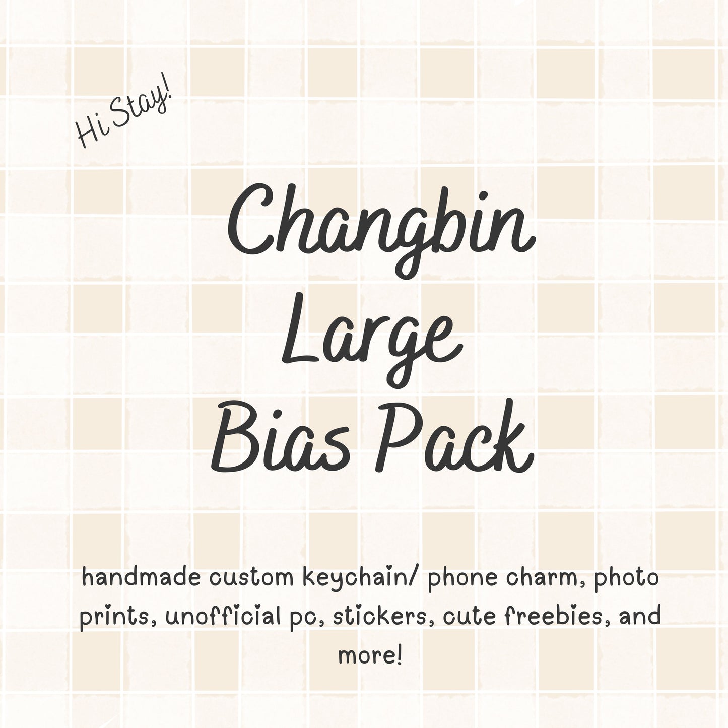 Changbin Large Stray Kids Bias Pack / Kpop Goodie Bag / Custom Handmade Skz Keychain / Phone Charm/ LoveStayTreasures Handmade