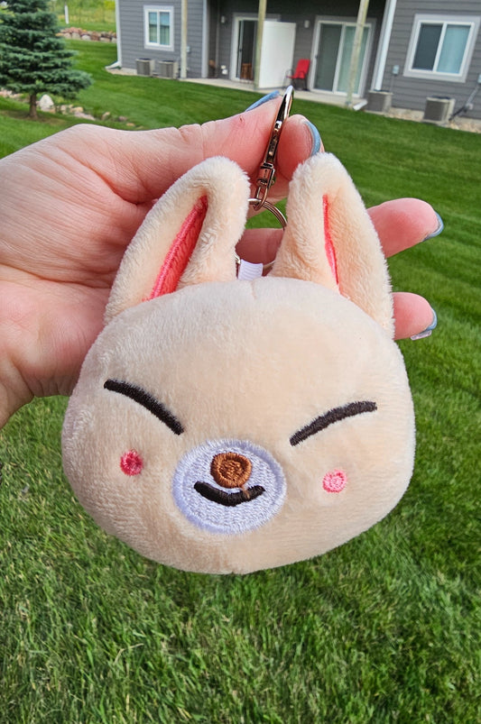 Skzoo Stray Kids Plushie Head with Metal Clip