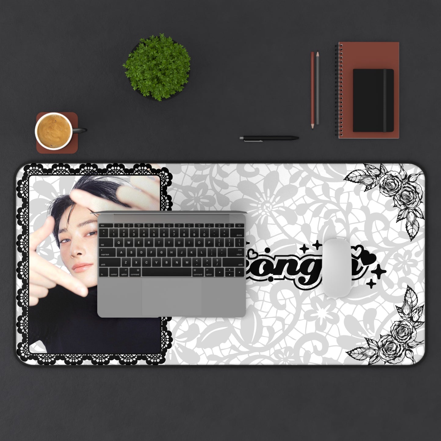 Stray Kids I.N Jeongin Large Desk Mat / Kpop  Office Decor