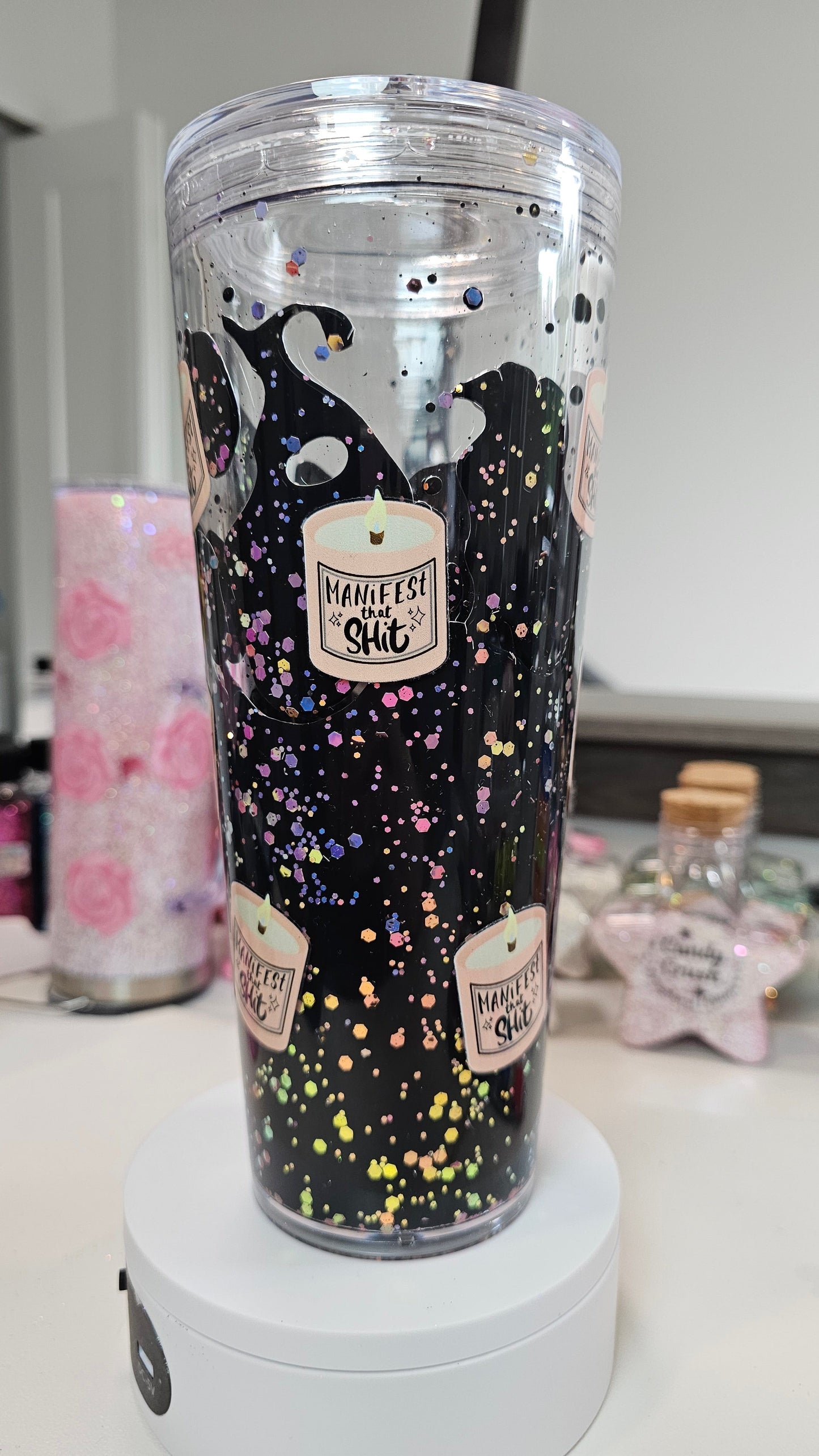 (Copy) Make on LIVE! 16oz Acrylic Snow Globe Glitter Tumbler