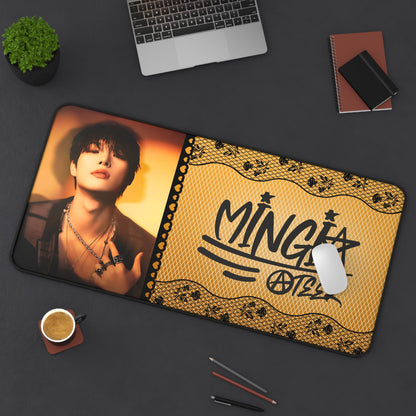 Ateez Mingi Large Desk Mat / Kpop Office Decor