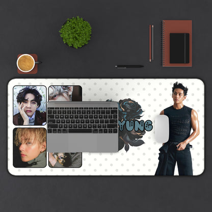 BTS V Taehyung Large Desk Mat / Kpop Office Decor / LoveStayTreasures