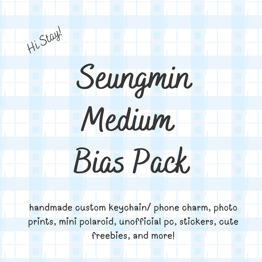 Seungmin  MEDIUM/ Stray Kids Bias Pack / Kpop Goodie Bag / Custom Handmade Skz Keychain / Phone Charm/ LoveStayTreasures Handmade