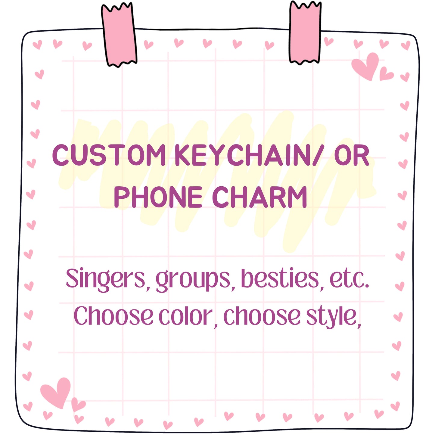 Custom Made Keychain or Phone Charm