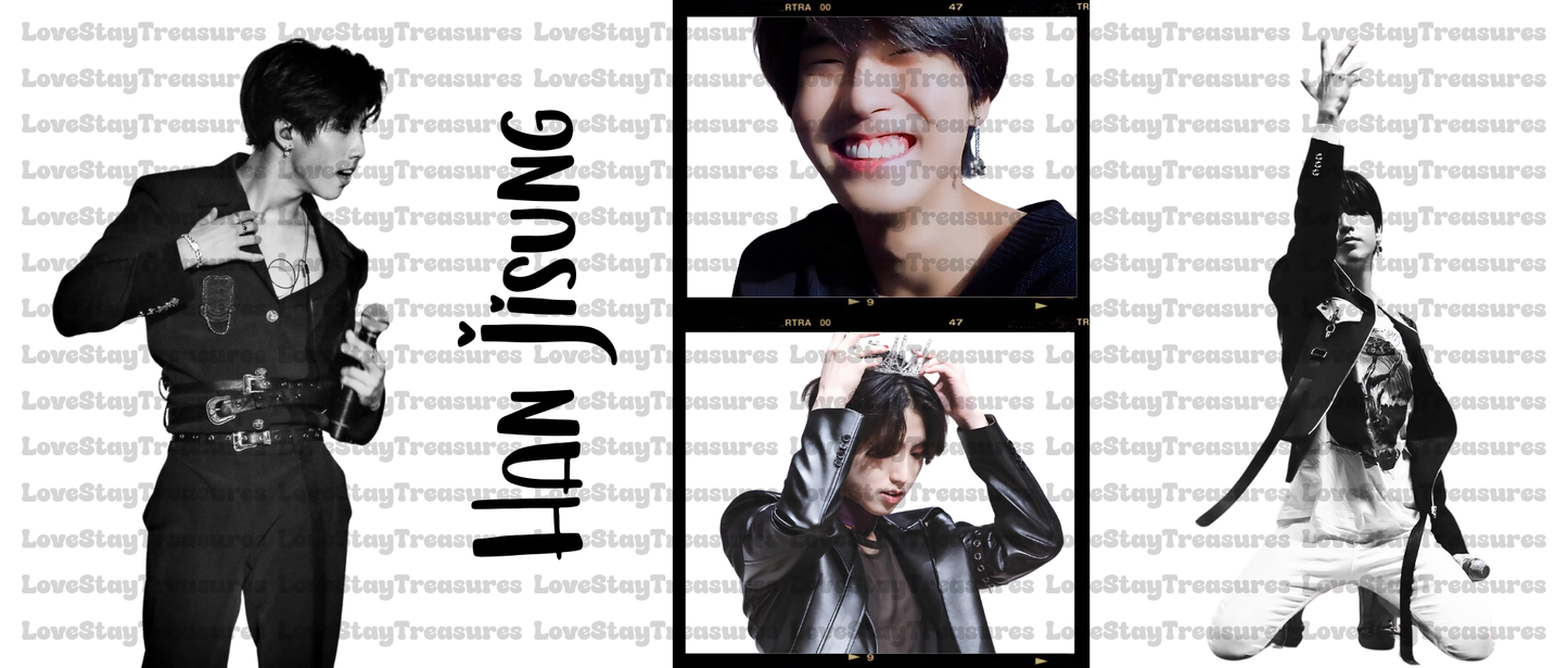 Stray Kids Han 16 oz Cup Wrap / Tumbler / Snow Globe Decal