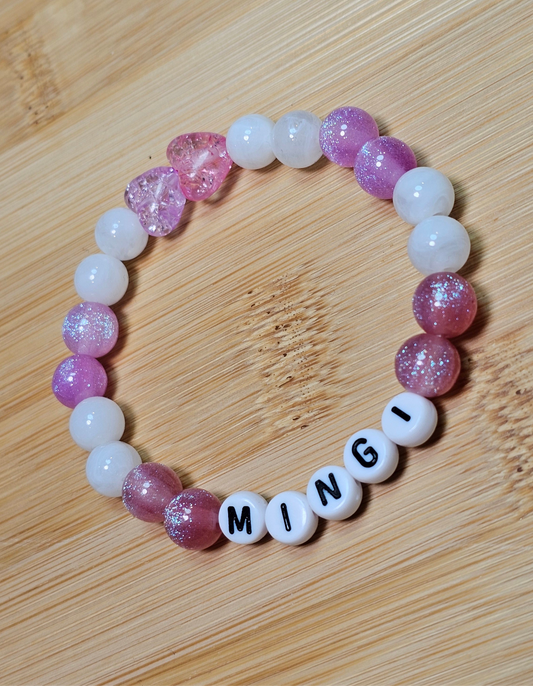 Mingi Ateez Handmade Bracelet with Beautiful Sparkly & Flashy Style Beads/ Kpop / LoveStayTreasures Handmade