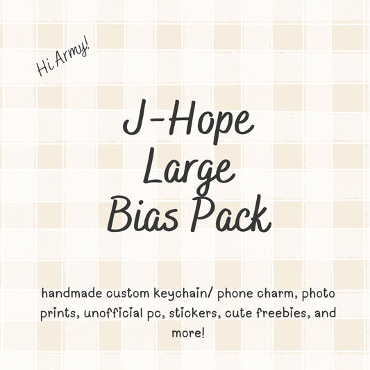 J-Hope Large  BTS Bias Pack / Kpop Goodie Bag / Custom Handmade BTS Keychain / Phone Charm/ LoveStayTreasures Handmade