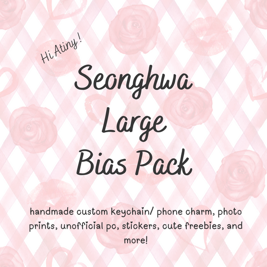 Seonghwa Large Ateez Bias Pack / Kpop Goodie Bag / Custom Keychain / Phone Charm/ LoveStayTreasures Handmade