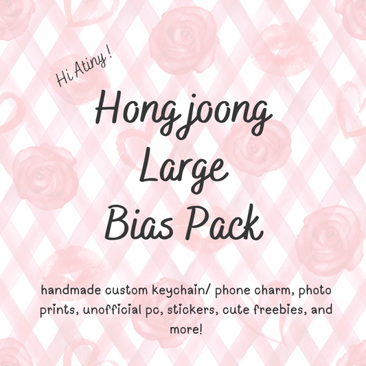 Hongjoong Large Ateez Bias Pack / Kpop Goodie Bag / Custom Keychain / Phone Charm/ LoveStayTreasures Handmade