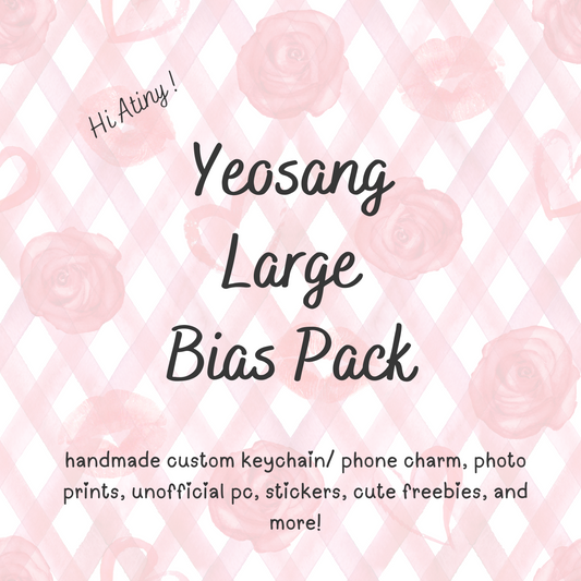 Yeosang Large Ateez Bias Pack / Kpop Goodie Bag / Custom Keychain / Phone Charm/ LoveStayTreasures Handmade