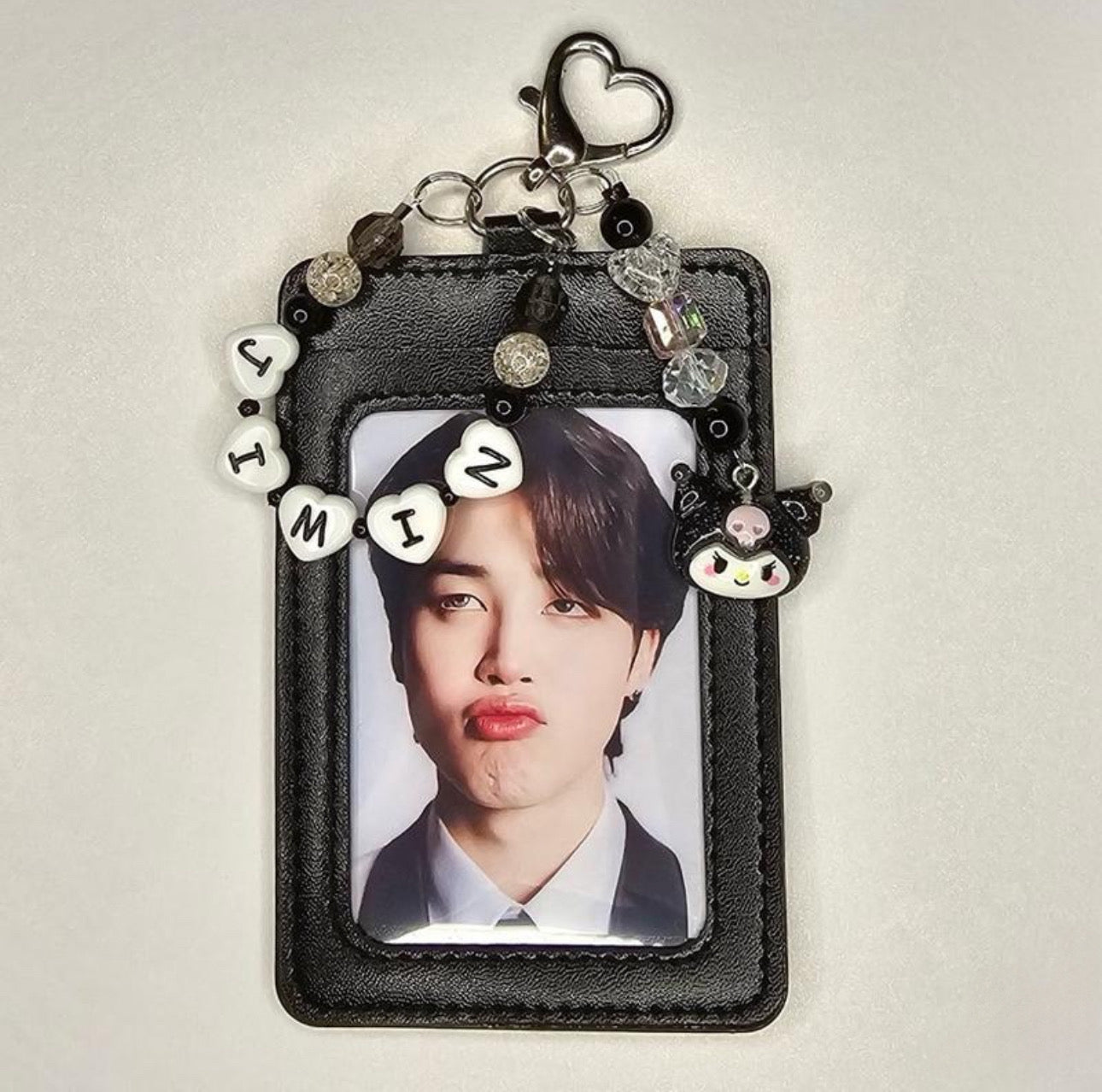 BTS Jimin Photo Bag Accessory Keychain Photo Card Holder/ Lanyard