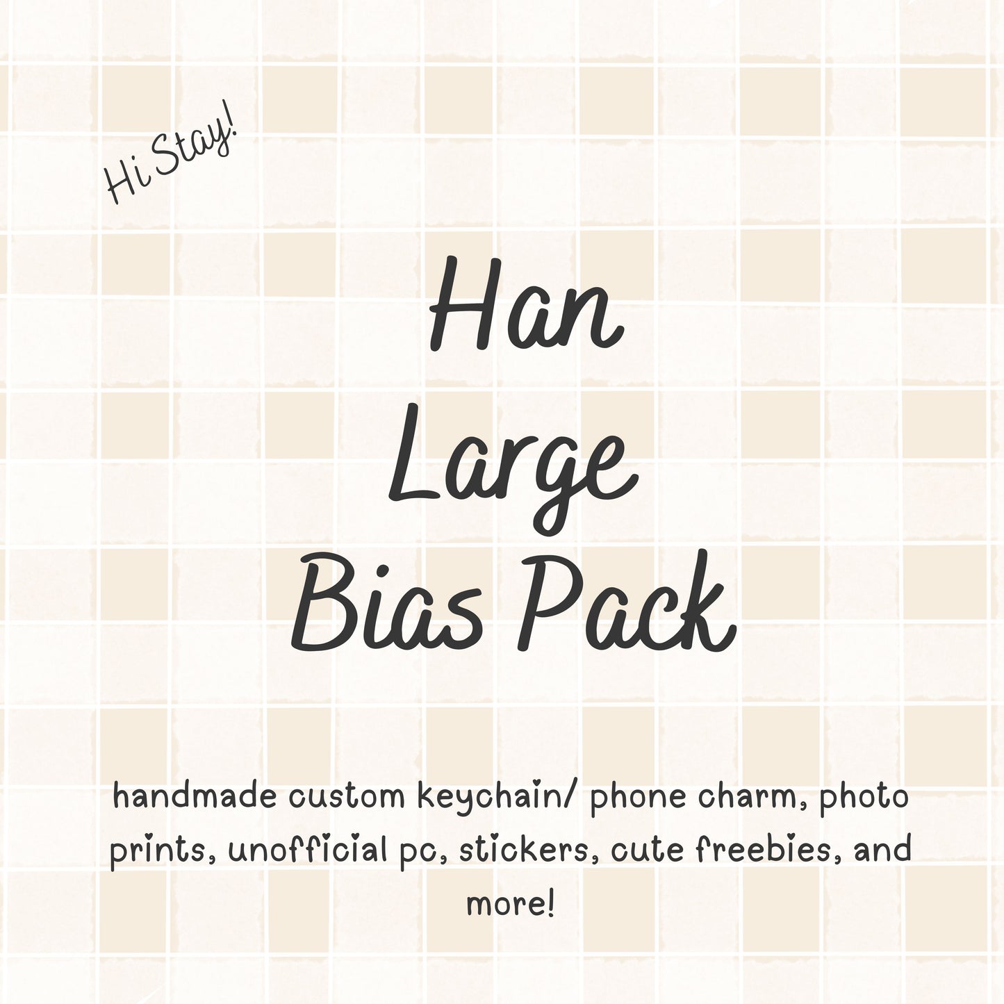 Han Large Stray Kids Bias Pack / Kpop Goodie Bag / Custom Handmade Skz Keychain / Phone Charm/ LoveStayTreasures Handmade