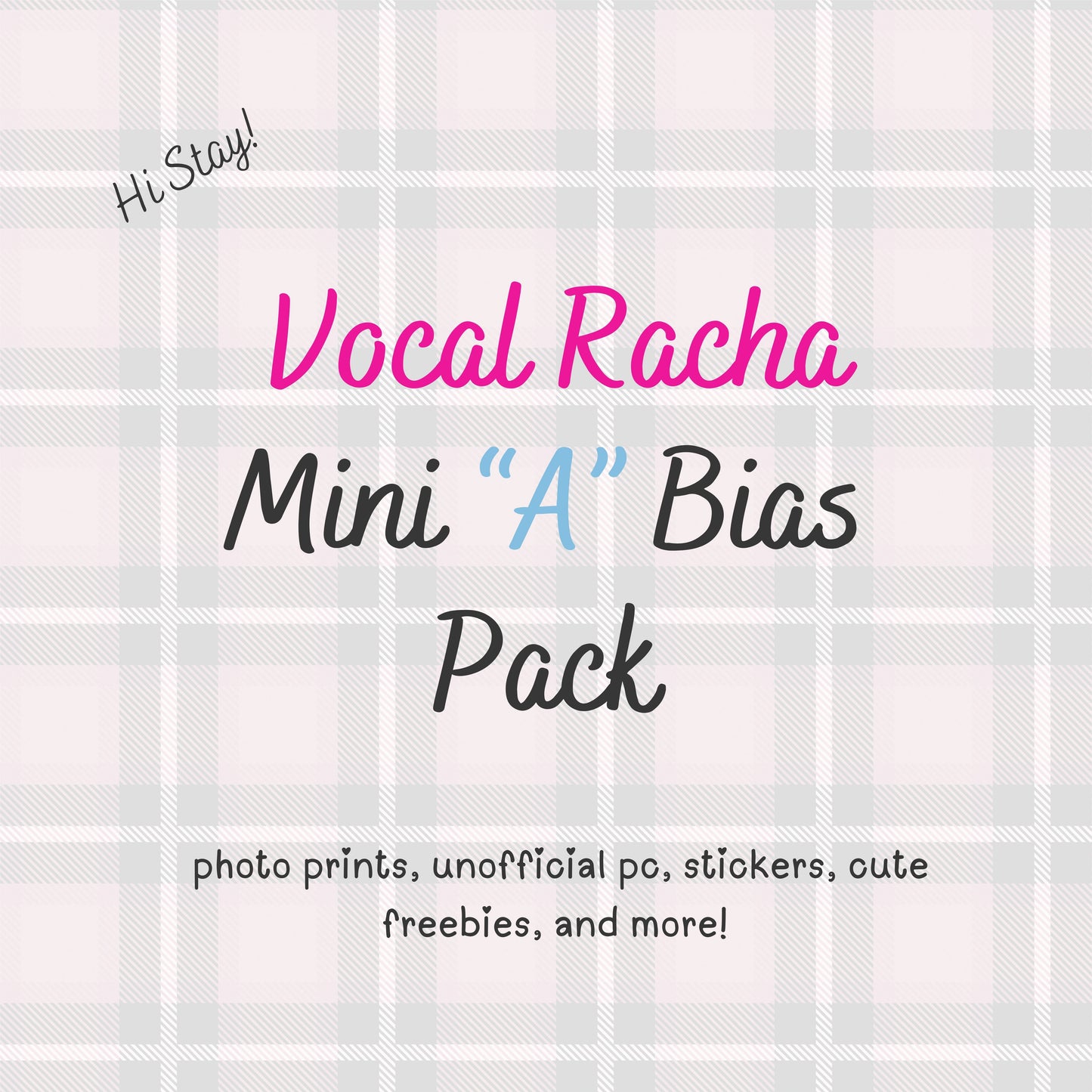 MINI "A" Vocal Racha / Stray Kids Bias Pack / Kpop Goodie Bag / Custom Handmade Skz Keychain / Phone Charm/ LoveStayTreasures Handmade