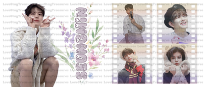 Stray Kids Seungmin Decal 16 oz Cup Wrap / Tumbler / Snow Globe Decal