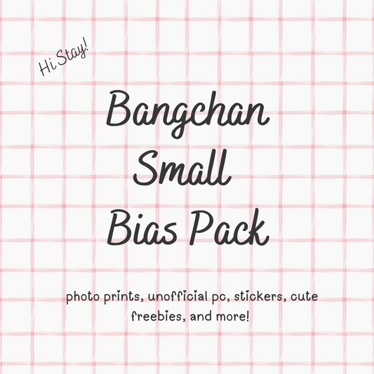 Bangchan SMALL / Stray Kids Bias Pack / Kpop Goodie Bag / Custom Handmade Skz Keychain / Phone Charm/ LoveStayTreasures Handmade