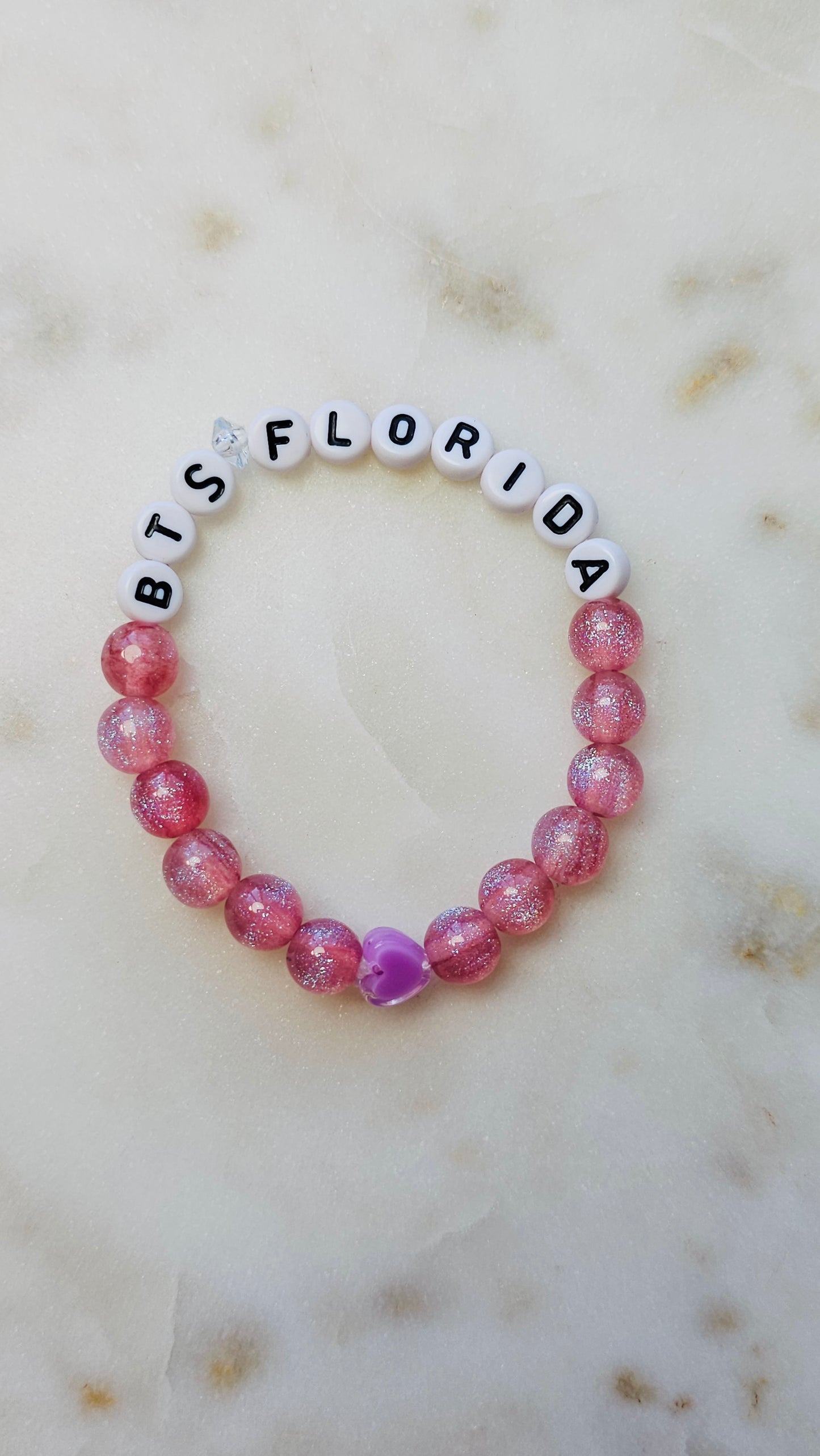 Kpop BTS Florida Concert Arirang Tour Handmade Bracelet with Glitter Style Flashy Beads/ Kpop / LoveStayTreasures Handmade