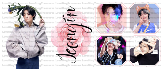 Stray Kids I.N Jeongin Decal 16 oz Cup Wrap / Tumbler / Snow Globe Decal