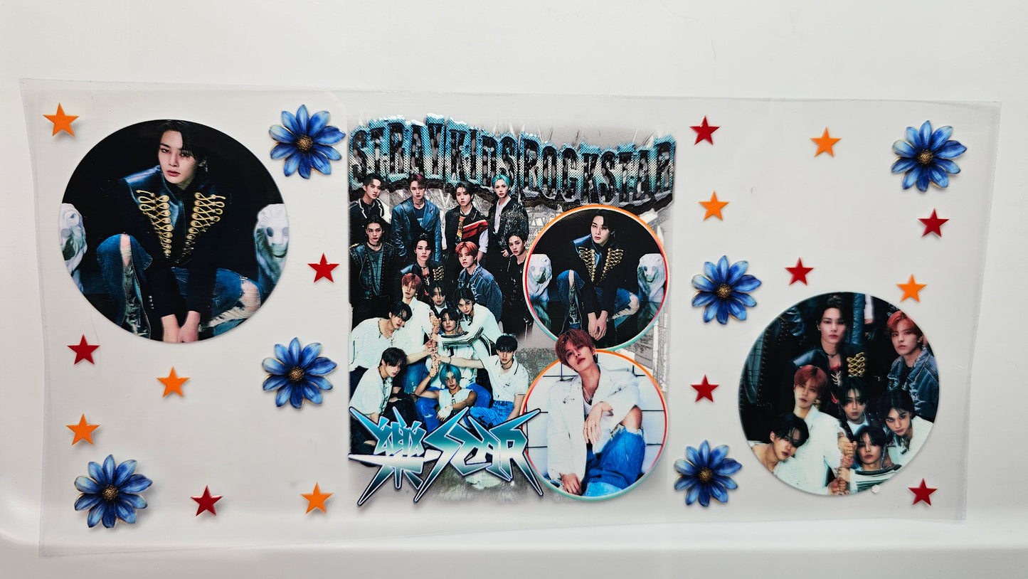 Stray Kids Rockstar 16 oz Cup Wrap / Tumbler / Snow Globe Decal