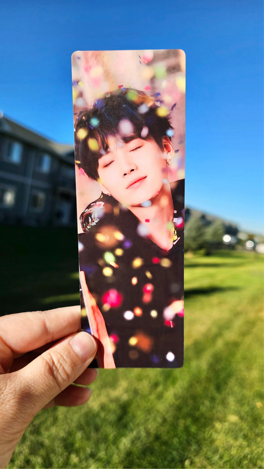 BTS Yoongi / Suga Laminated Bookmarks / Kpop / LoveStayTreasures Handmade BTS