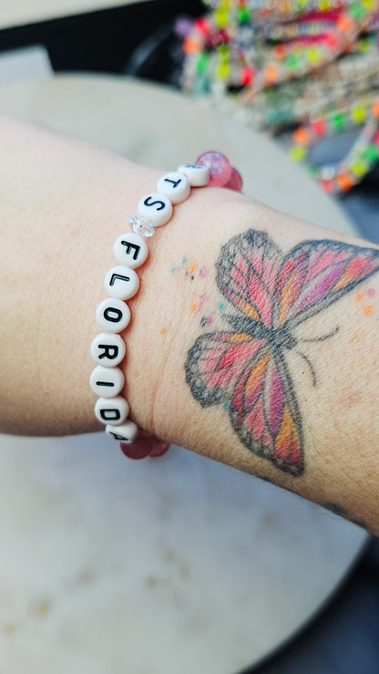 Kpop BTS Florida Concert Arirang Tour Handmade Bracelet with Glitter Style Flashy Beads/ Kpop / LoveStayTreasures Handmade