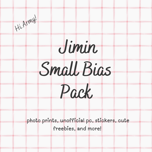 SMALL Jimin Bias Pack / Kpop Goodie Bag / Custom BTS Keychain / Phone Charm/ LoveStayTreasures Handmade