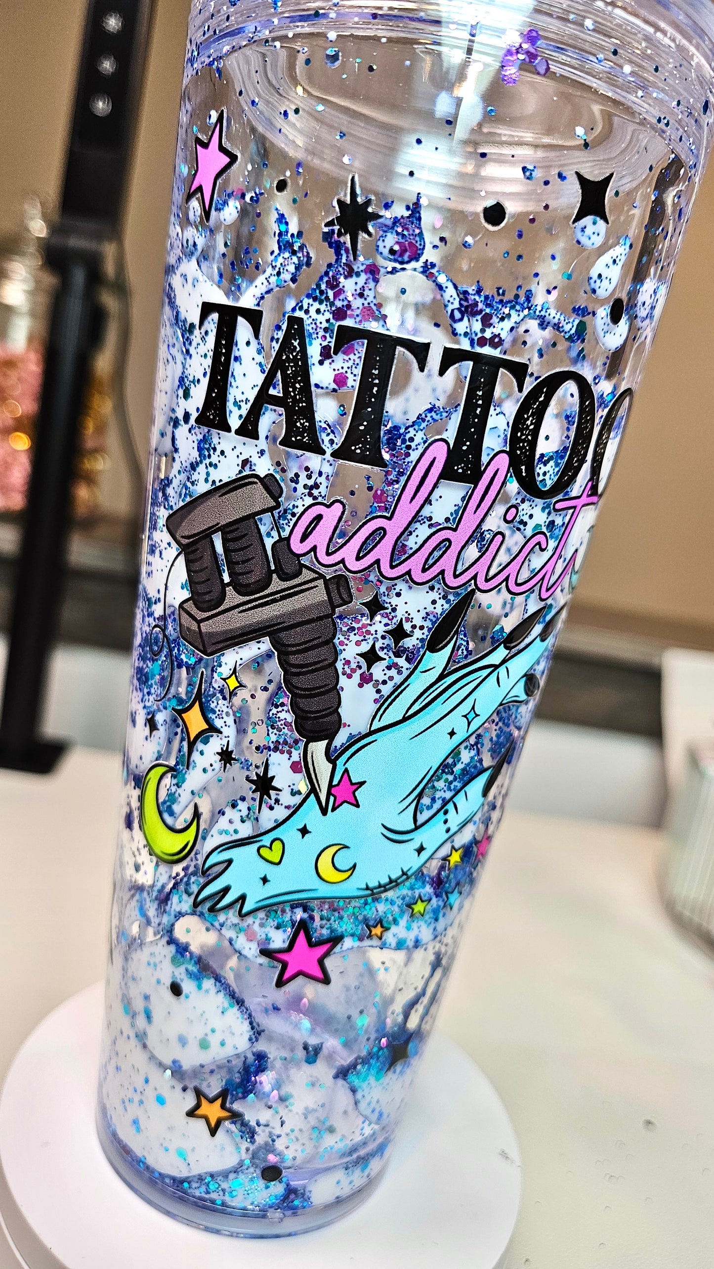 (Copy) Make on LIVE! 16oz Acrylic Snow Globe Glitter Tumbler