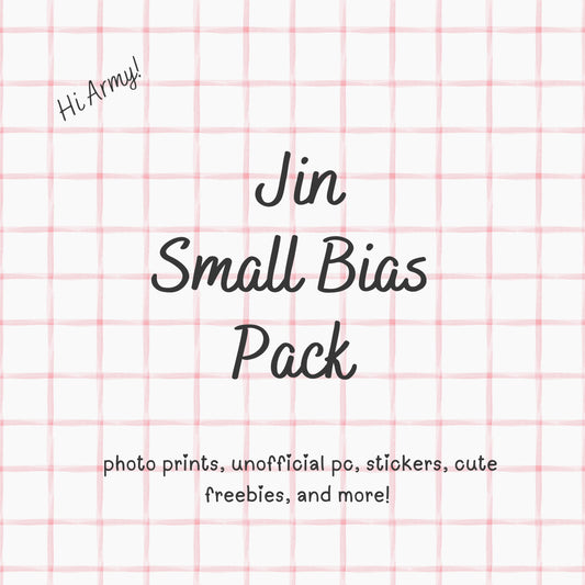 Jin SMALL BTS Bias Pack / Kpop Goodie Bag / Custom Keychain / Phone Charm/ LoveStayTreasures Handmade