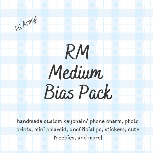 RM Namjoon MEDIUM Bias Pack / Kpop Goodie Bag / Custom BTS Keychain / Phone Charm/ Handmade LoveStayTreasures