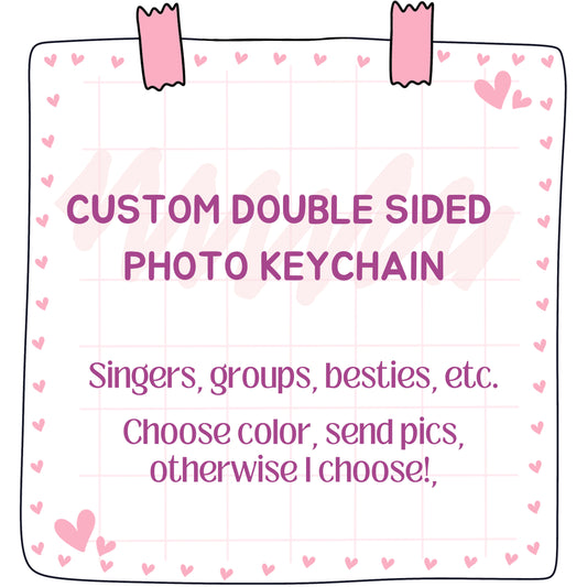 Custom Double Sided Photo Keychain