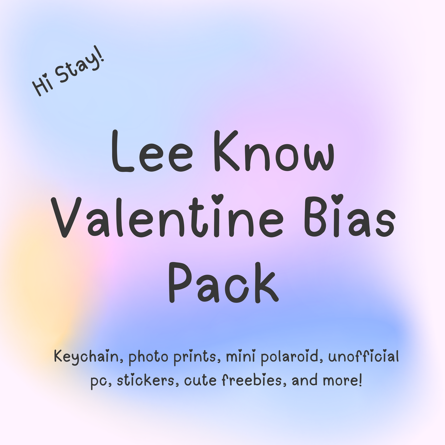 Valentine Day Themed Lee Know Bias Pack