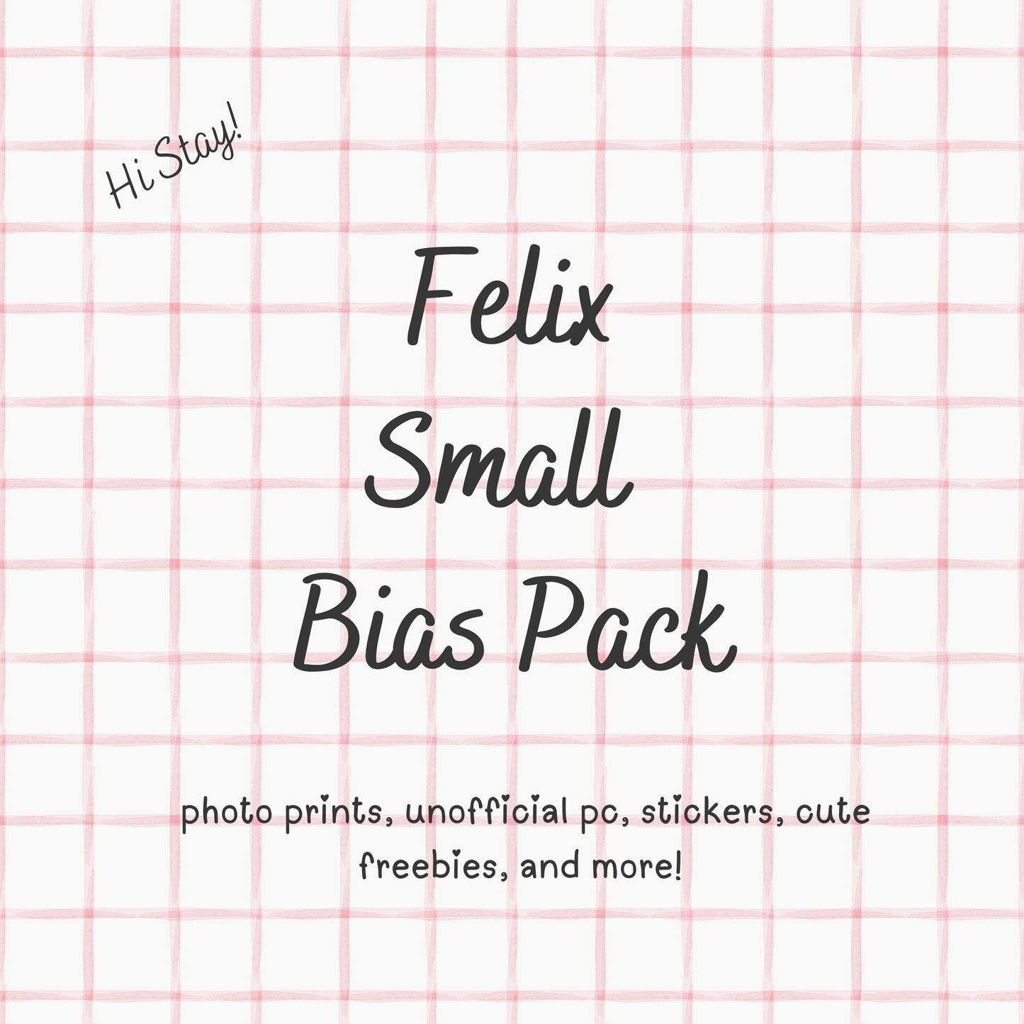 Felix SMALL / Stray Kids Bias Pack / Kpop Goodie Bag / Custom Handmade Skz Keychain / Phone Charm/ LoveStayTreasures Handmade