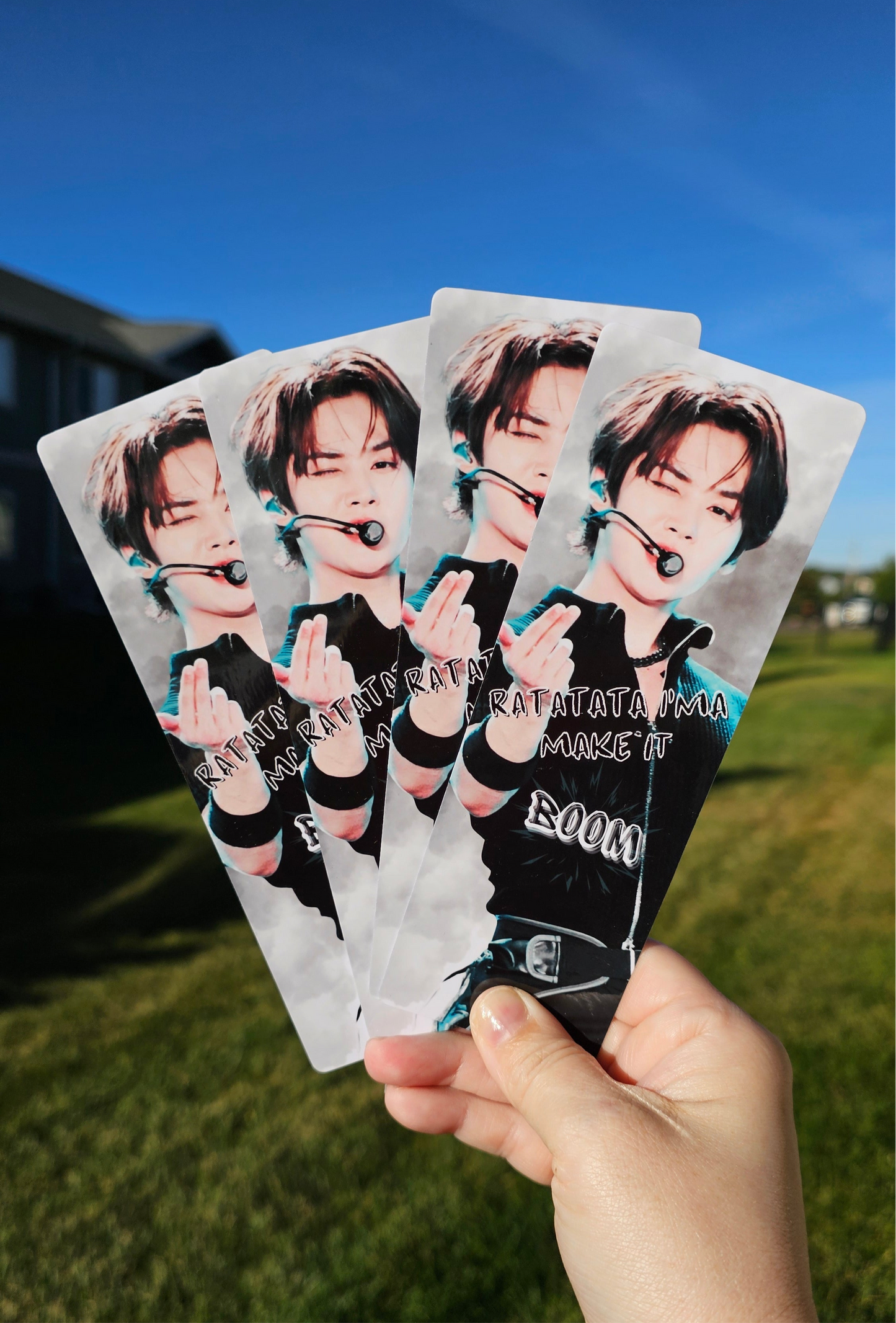 Stray Kids Lee Know Chk Chk Boom Lyric Laminated Bookmarks / Kpop / LoveStayTreasures Handmade Skz