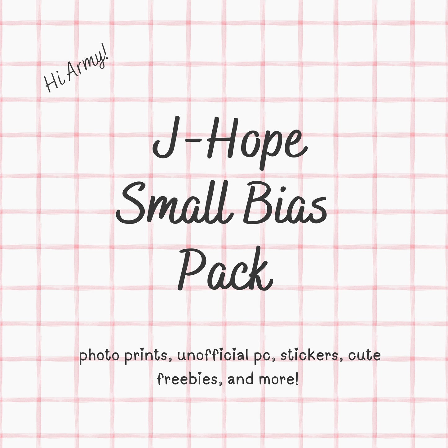 J Hope SMALL BTS Bias Pack / Kpop Goodie Bag / Custom Keychain / Phone Charm/ LoveStayTreasures Handmade